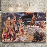 Indian Native American Painting Art Canvas Prints Wall Art - Painting Canvas, Painting Prints, Home Wall Decor, For Sale