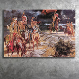 Indian Native American Painting Art Canvas Prints Wall Art - Painting Canvas, Painting Prints, Home Wall Decor, For Sale