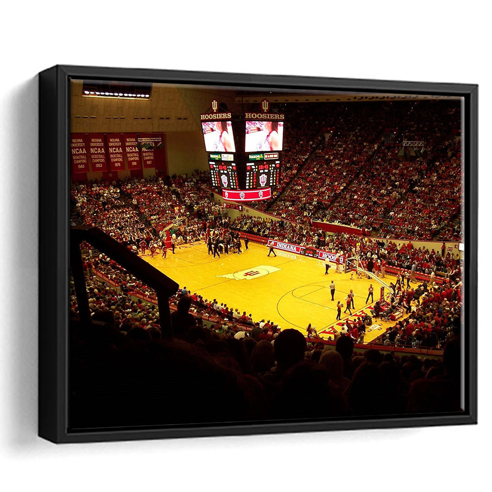 Indiana Hoosiers Stadium Framed Canvas Prints Simon Skjodt Assembly Hall Wall,Sport Stadium Art Prints, Fan Gift