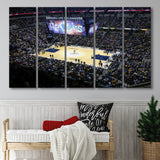 Indiana Pacers Stadium Wall Art Bankers Life Fieldhouse Stadium Canvas Prints,Multi Panels B,Sport Stadium Art Prints, Fan Gift
