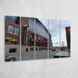 Indiana Pacers Wall Art Stadium Bankers Life Fieldhouse Stadium Canvas Prints,Multi Panels B,Sport Stadium Art Prints, Fan Gift