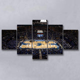 Indiana State Sycamores Wall Art Hulman Center Stadium Canvas Prints,Multi Panels,Sport Stadium Art Prints, Fan Gift