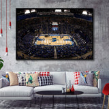 Indiana State Sycamores Wall Art Hulman Center Stadium Framed Canvas Prints,Sport Stadium Art Prints, Fan Gift