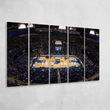 Indiana State Sycamores Wall Art Hulman Center Stadium Canvas Prints,Multi Panels B,Sport Stadium Art Prints, Fan Gift