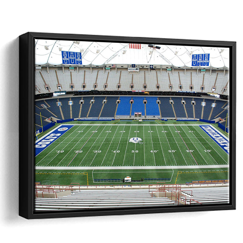 Indianapolis Stadium Framed Canvas Prints Lucas Oil Stadium Wall Art American,Sport Stadium Art Prints, Fan Gift
