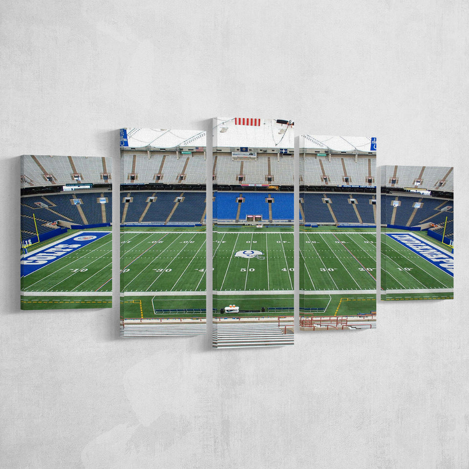 Indianapolis Stadium Canvas Prints Lucas Oil Stadium Wall Art American,Multi Panels,Sport Stadium Art Prints, Fan Gift