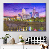 Indianapolis Cityscape Canvas Prints Wall Art Decor - Paiting Canvas, Art Prints, Wall Decor, For Sale