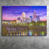Indianapolis Cityscape Canvas Prints Wall Art Decor - Paiting Canvas, Art Prints, Wall Decor, For Sale