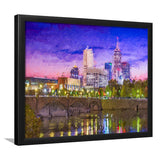 Indianapolis Cityscape Framed Art Prints Wall Decor - Painting Prints, Framed Picture, Home Decor