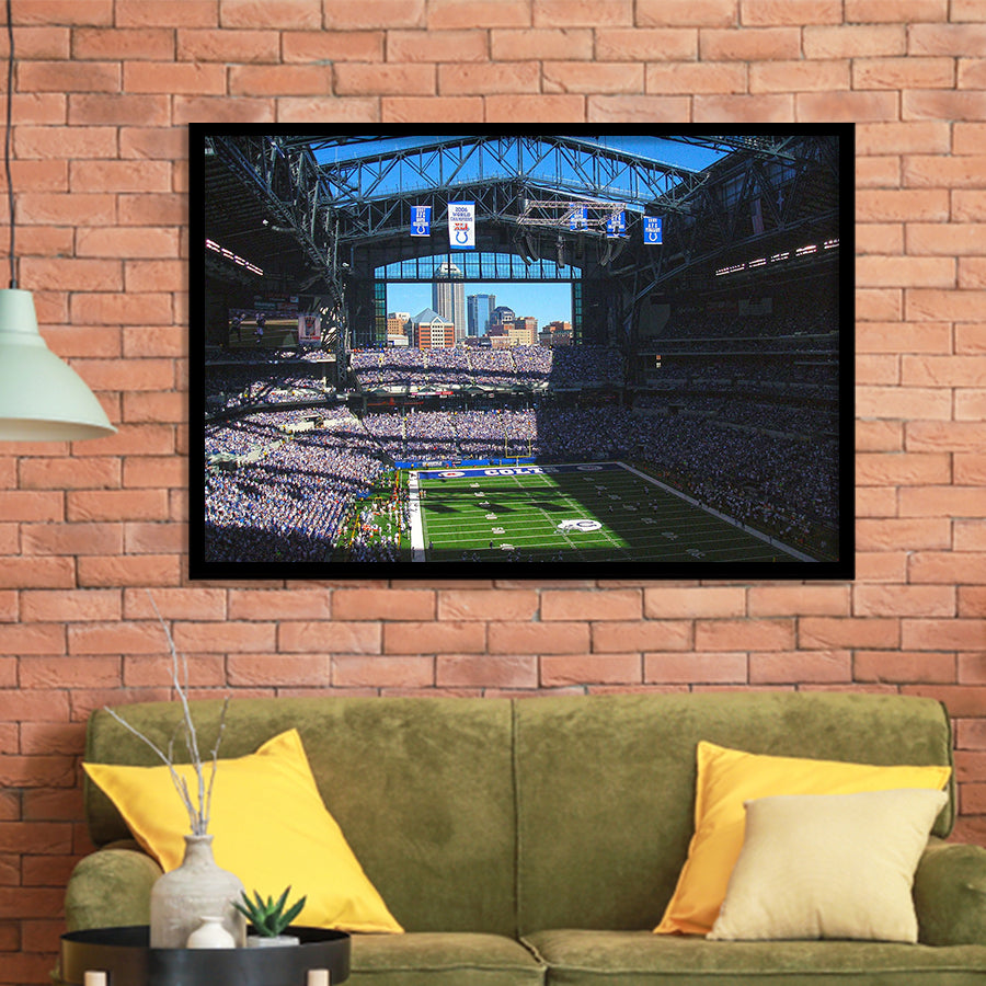 Indianapolis Colts Wall Art Lucas Oil Stadium Art Prints,Sport Stadium Art Prints, Fan Gift, Wall Decor