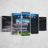 Indianapolis Colts Wall Art Lucas Oil Stadium Canvas Prints,Multi Panels,Sport Stadium Art Prints, Fan Gift