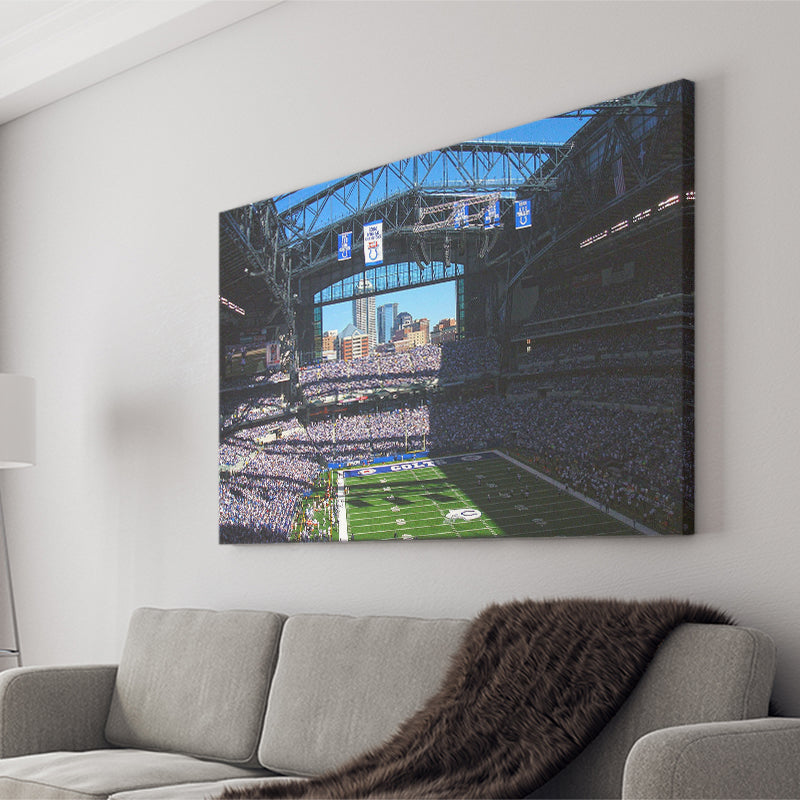 Indianapolis Colts Wall Art Lucas Oil Stadium Canvas Prints,Sport Stadium Art Prints, Fan Gift, Wall Decor
