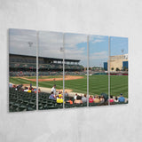 Indianapolis Indians Wall Art Victory Field Stadium Canvas Prints Baseball,Multi Panels B,Sport Stadium Art Prints, Fan Gift