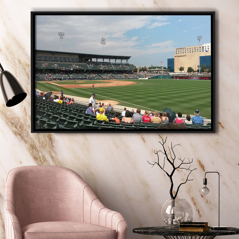 Indianapolis Indians Wall Art Victory Field Stadium Framed Canvas Prints Baseball,Sport Stadium Art Prints, Fan Gift