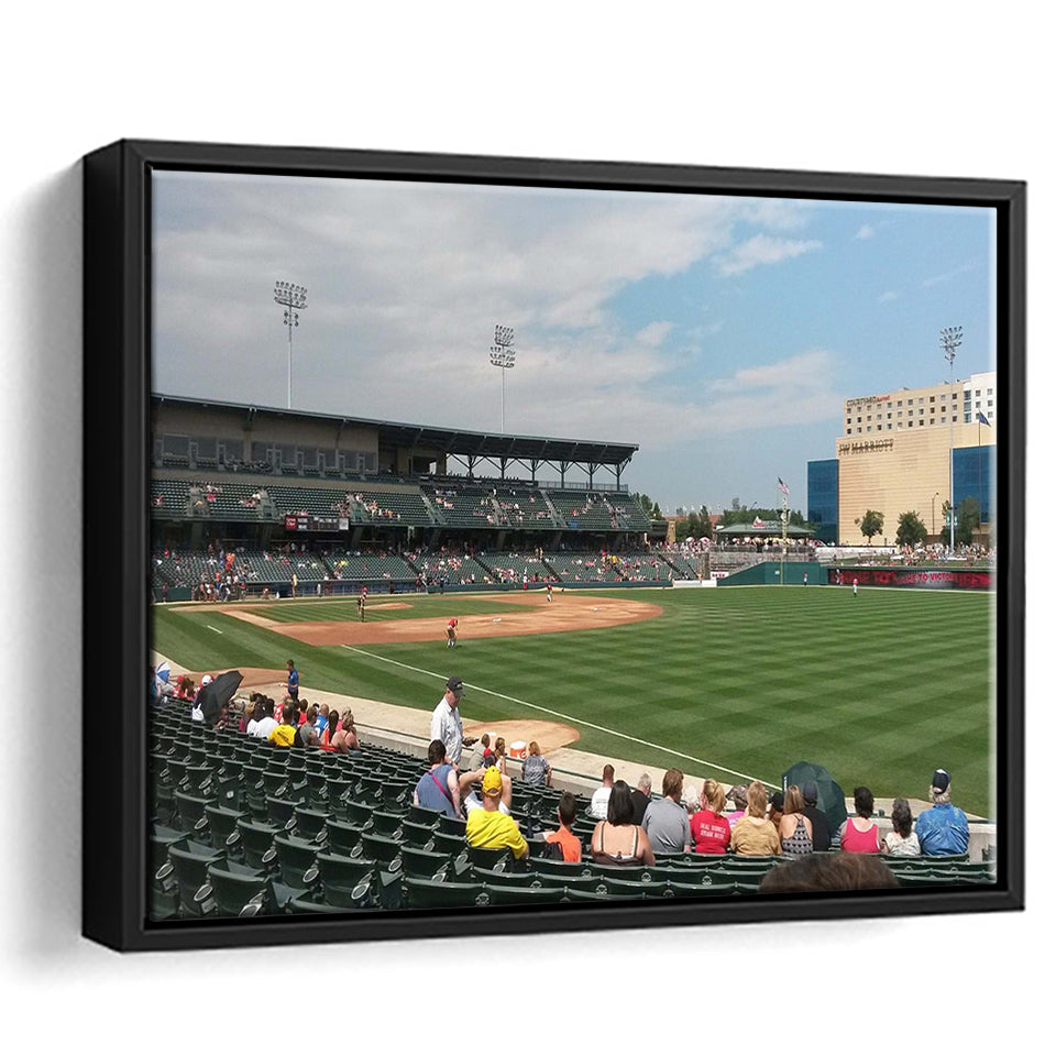 Indianapolis Indians Wall Art Victory Field Stadium Framed Canvas Prints Baseball,Sport Stadium Art Prints, Fan Gift