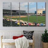 Indianapolis Indians Wall Art Victory Field Stadium Canvas Prints Baseball,Multi Panels B,Sport Stadium Art Prints, Fan Gift