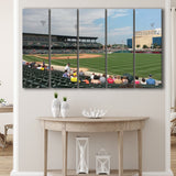 Indianapolis Indians Wall Art Victory Field Stadium Canvas Prints Baseball,Multi Panels B,Sport Stadium Art Prints, Fan Gift