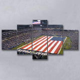 Indianapolis Wall Art Lucas Oil Stadium Canvas Prints American,Multi Panels,Sport Stadium Art Prints, Fan Gift