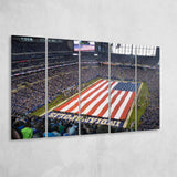 Indianapolis Wall Art Lucas Oil Stadium Canvas Prints American,Multi Panels B,Sport Stadium Art Prints, Fan Gift