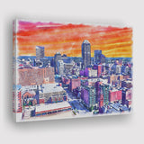 Indianapolis Watercolor Indianapolis Indiana, Sport Art Prints Fan Gift, Canvas Prints Wall Art Decor