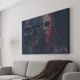 Indigenous African Shaman Ritual Tribe Canvas Prints Wall Art - Painting Canvas, African Art, Home Wall Decor, Painting Prints, For Sale