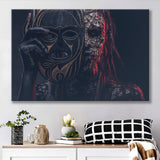 Indigenous African Shaman Ritual Tribe Canvas Prints Wall Art - Painting Canvas, African Art, Home Wall Decor, Painting Prints, For Sale