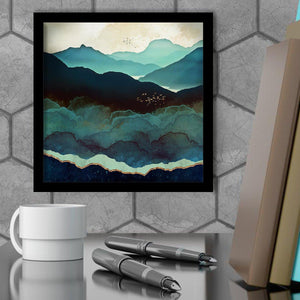 Indigo Mountains - Mountain Art, Art Print, Frame Art