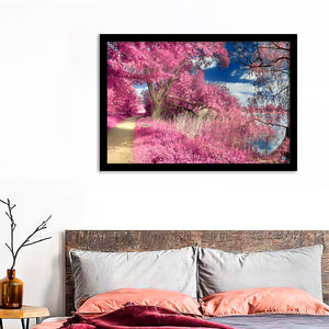 Infrared Landscape With Trees And Grass Framed Wall Art - Framed Prints, Art Prints, Print for Sale, Painting Prints