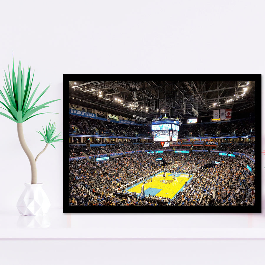 Inside American Airlines Arena, Stadium Canvas, Sport Art, Gift for him, Framed Art Prints Wall Art Decor, Framed Picture