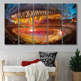 Inside Beijing Olympic Stadium, Stadium Canvas, Sport Art, Gift for him, Multi Panels B, Canvas Prints Wall Art Decor