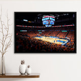 Inside Chesapeake Energy Arena, Stadium Canvas, Sport Art, Gift for him, Framed Canvas Prints Wall Art Decor, Framed Picture