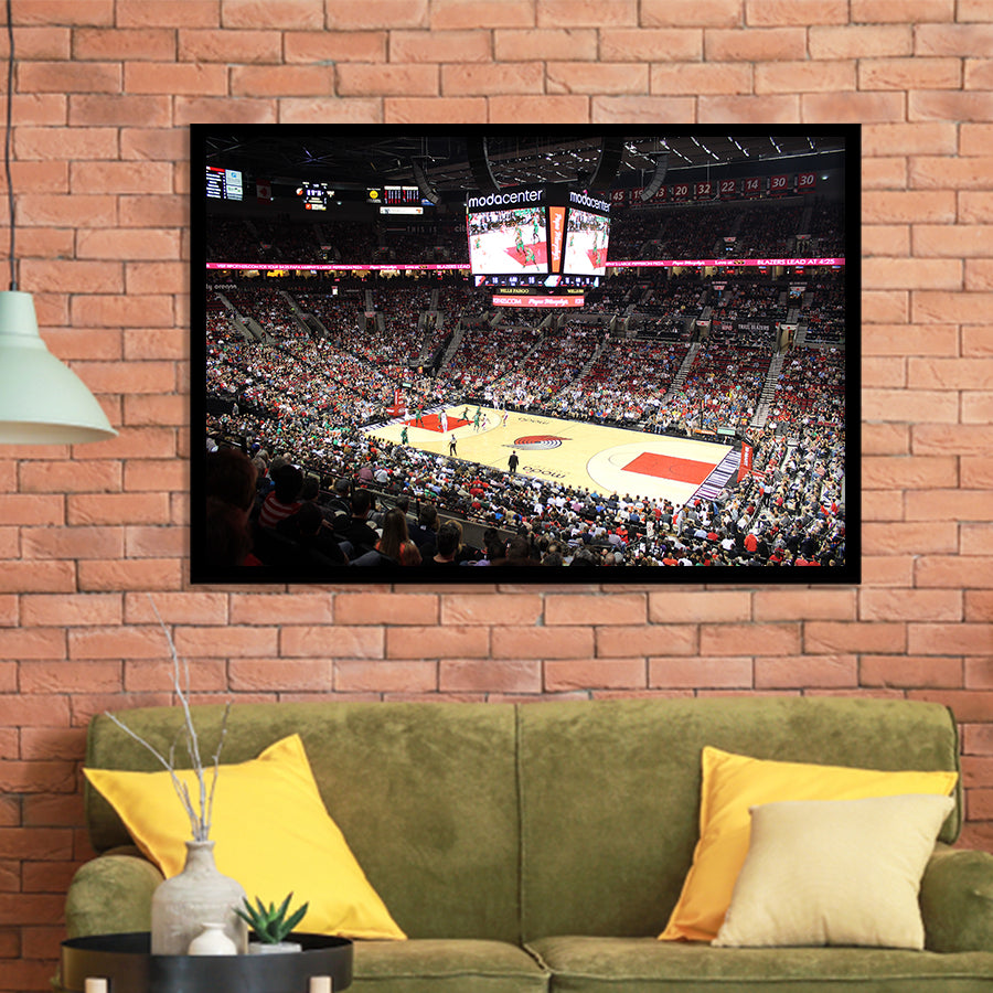 Inside Scotiabank Arena Toronto, Stadium Canvas, Sport Art, Gift for him, Framed Art Prints Wall Art Decor, Framed Picture