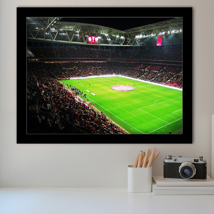 Inside Türk Telekom Arena, Stadium Canvas, Sport Art, Gift for him, Framed Art Prints Wall Art Decor, Framed Picture