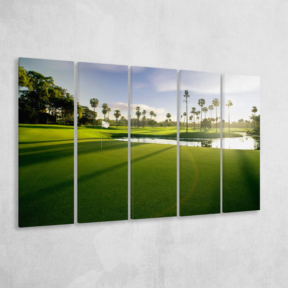 Intercontinental Sanctuary Cove Golf Resorts Of The World, 5 Panels Extra Large Canvas Prints Wall Art Decor