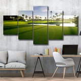 Intercontinental Sanctuary Cove Golf Resorts Of The World, Golf Art Print, 5 Panels Canvas Prints Wall Art Decor