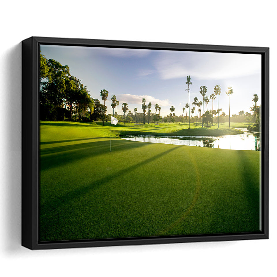 Intercontinental Sanctuary Cove Golf Resorts Of The World, Golf Art Print, Framed Canvas Prints Wall Art Decor, Floating Frame