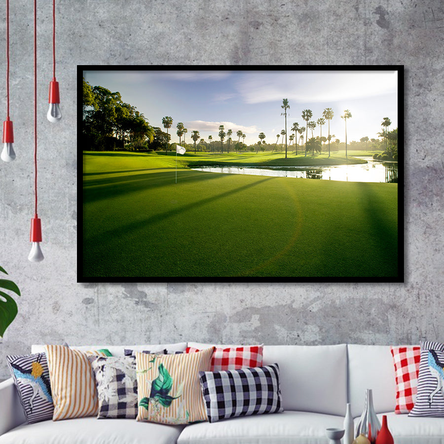 Intercontinental Sanctuary Cove Golf Resorts Of The World, Golf Sport Print, Golf Lover, Framed Art Prints Home Decor