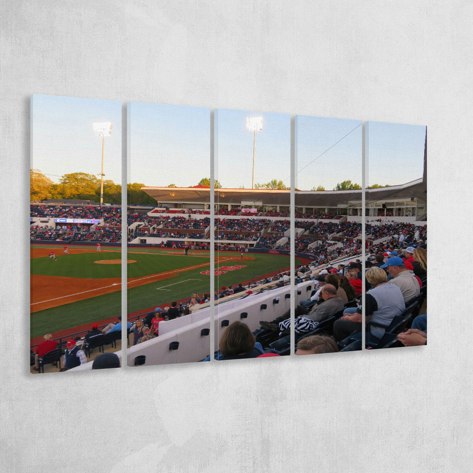 Interior of Swayze Field, Stadium Canvas, Sport Art, Gift for him, Multi Panels B, Canvas Prints Wall Art Decor