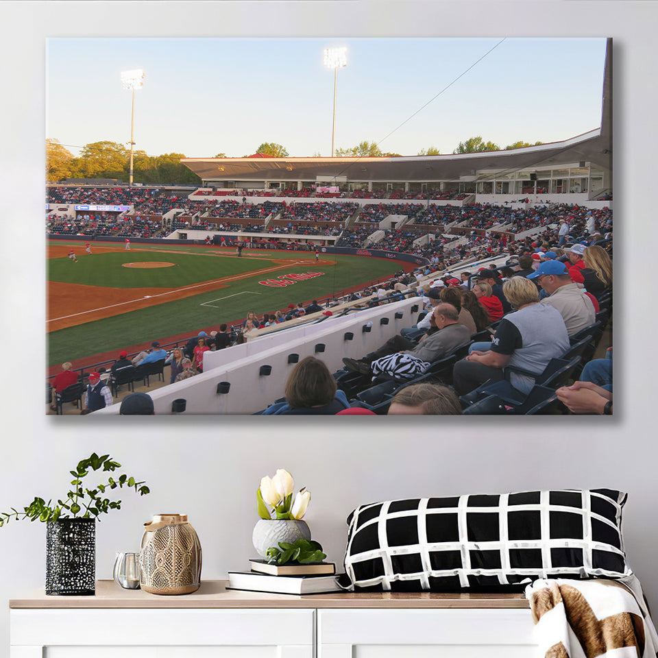 Interior of Swayze Field, Stadium Canvas, Sport Art, Gift for him, Fan Gift, Canvas Prints Wall Art Decor