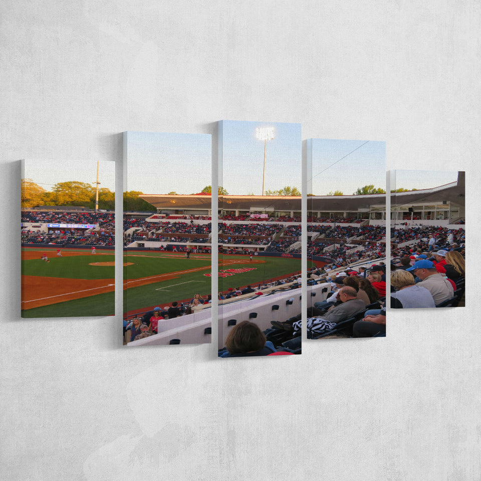 Interior of Swayze Field, Stadium Canvas, Sport Art, Large Canvas, Multi Panels, Canvas Prints Wall Art Decor