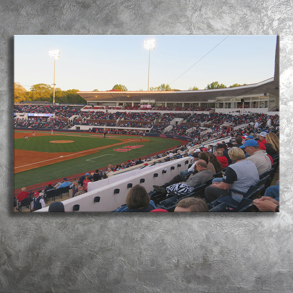 Interior of Swayze Field, Stadium Canvas, Sport Art, Gift for him, Fan Gift, Canvas Prints Wall Art Decor