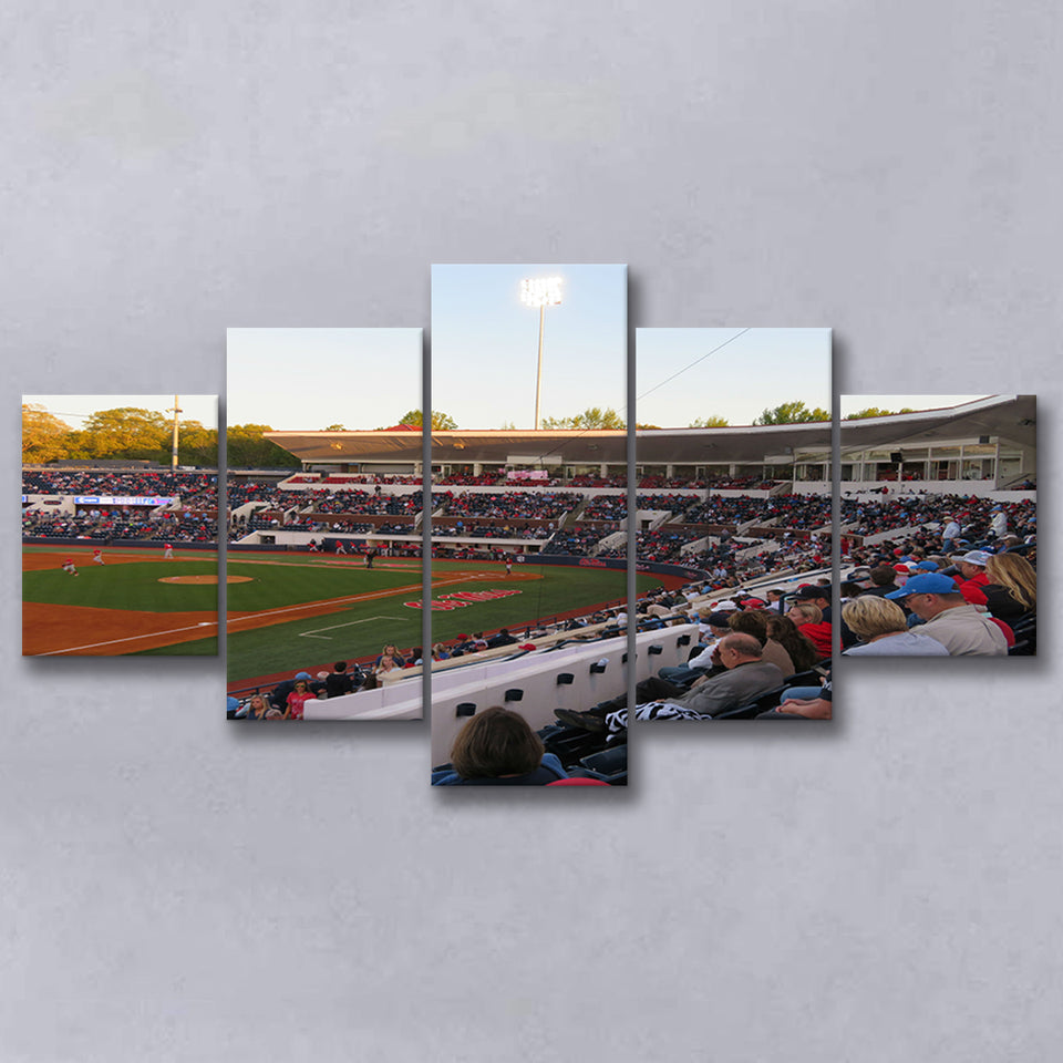 Interior of Swayze Field, Stadium Canvas, Sport Art, Large Canvas, Multi Panels, Canvas Prints Wall Art Decor