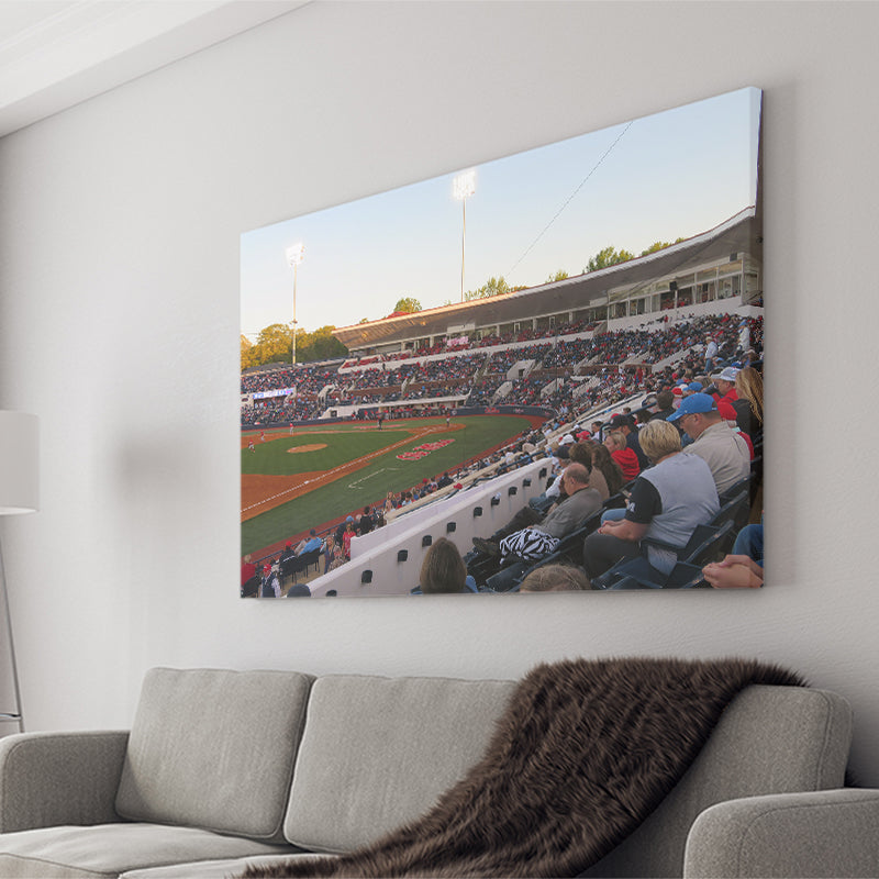Interior of Swayze Field, Stadium Canvas, Sport Art, Gift for him, Fan Gift, Canvas Prints Wall Art Decor