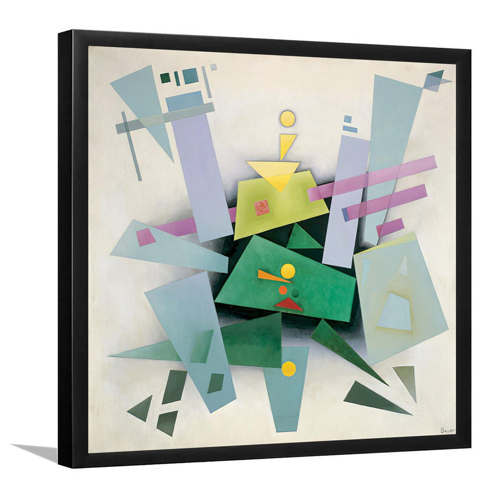 Invention (Composition 31) by Rudolf Bauer-Arr Print, Canvas Art, Frame Art, Plexiglass cover