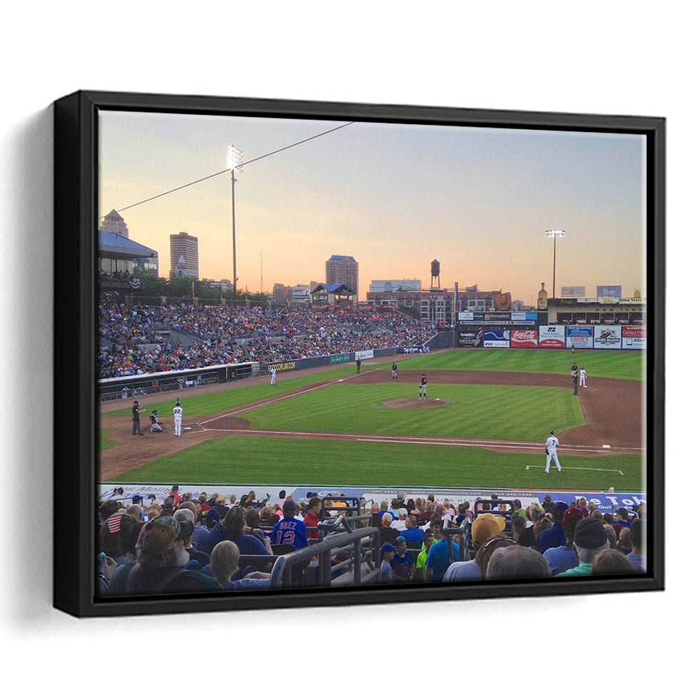 Iowa Cubs Wall Art Principal Park Stadium Framed Canvas Prints Baseball,Sport Stadium Art Prints, Fan Gift
