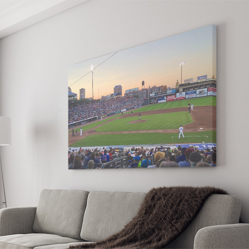 Iowa Cubs Wall Art Principal Park Stadium Canvas Prints Baseball,Sport Stadium Art Prints, Fan Gift, Wall Decor