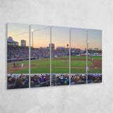 Iowa Cubs Wall Art Principal Park Stadium Canvas Prints Baseball,Multi Panels B,Sport Stadium Art Prints, Fan Gift
