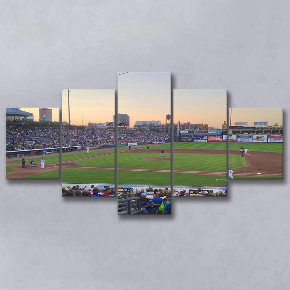 Iowa Cubs Wall Art Principal Park Stadium Canvas Prints Baseball,Multi Panels,Sport Stadium Art Prints, Fan Gift