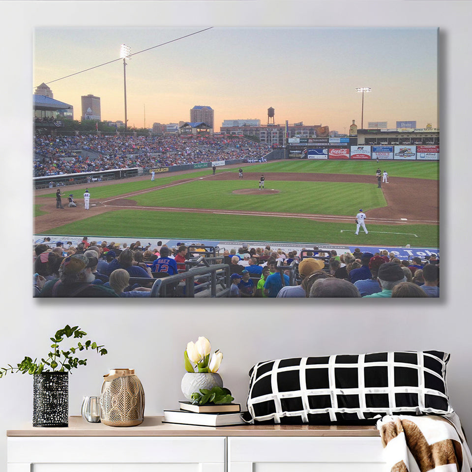 Iowa Cubs Wall Art Principal Park Stadium Canvas Prints Baseball,Sport Stadium Art Prints, Fan Gift, Wall Decor