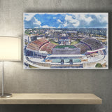 Iowa State Cyclones Jack Trice Stadium Watercolor, Sport Art Prints Fan Gift, Canvas Prints Wall Art Decor